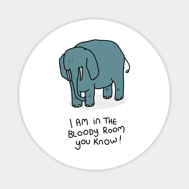 Grumpy Elephant Magnet by grumpyanimals